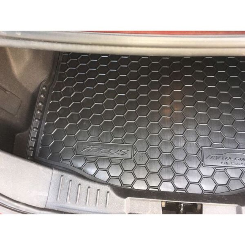 Килимок в багажник для Ford Focus III (C346) (2011-2018) Sedan (докатка) (Avto-Gumm)