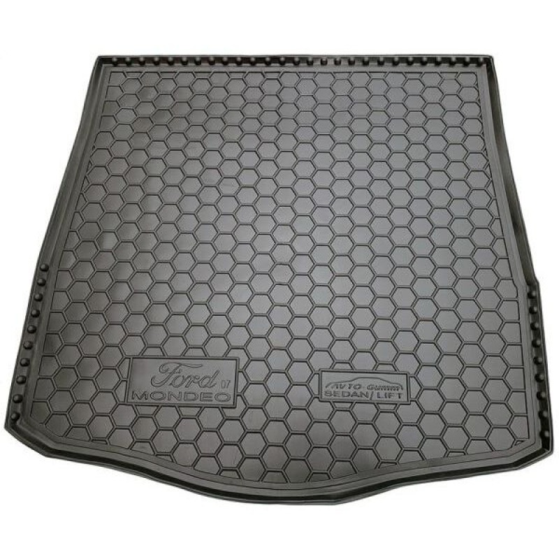 Килимок в багажник для Ford Mondeo IV (2007-2014) Sd/Hb (повнорозмірна запаска) (Avto-Gumm)