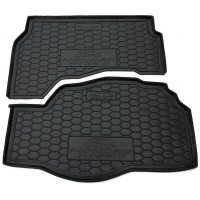 Килимок в багажник для Ford Mondeo 5/Fusion 2015- hybrid (Avto-Gumm)
