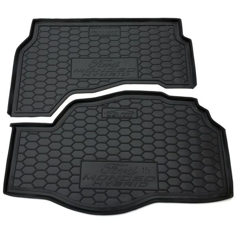 Килимок в багажник для Ford Mondeo 5/Fusion 2015- hybrid (Avto-Gumm)