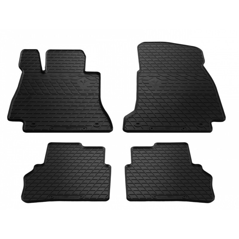 Гумові килимки в салон для Mercedes Benz W213 E (2016-...) комплект з 4 штук (Stingray)