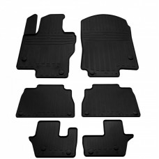 Гумові килимки в салон для Mercedes Benz X167 GLS (2019-...) комплект з 6 штук (Stingray)